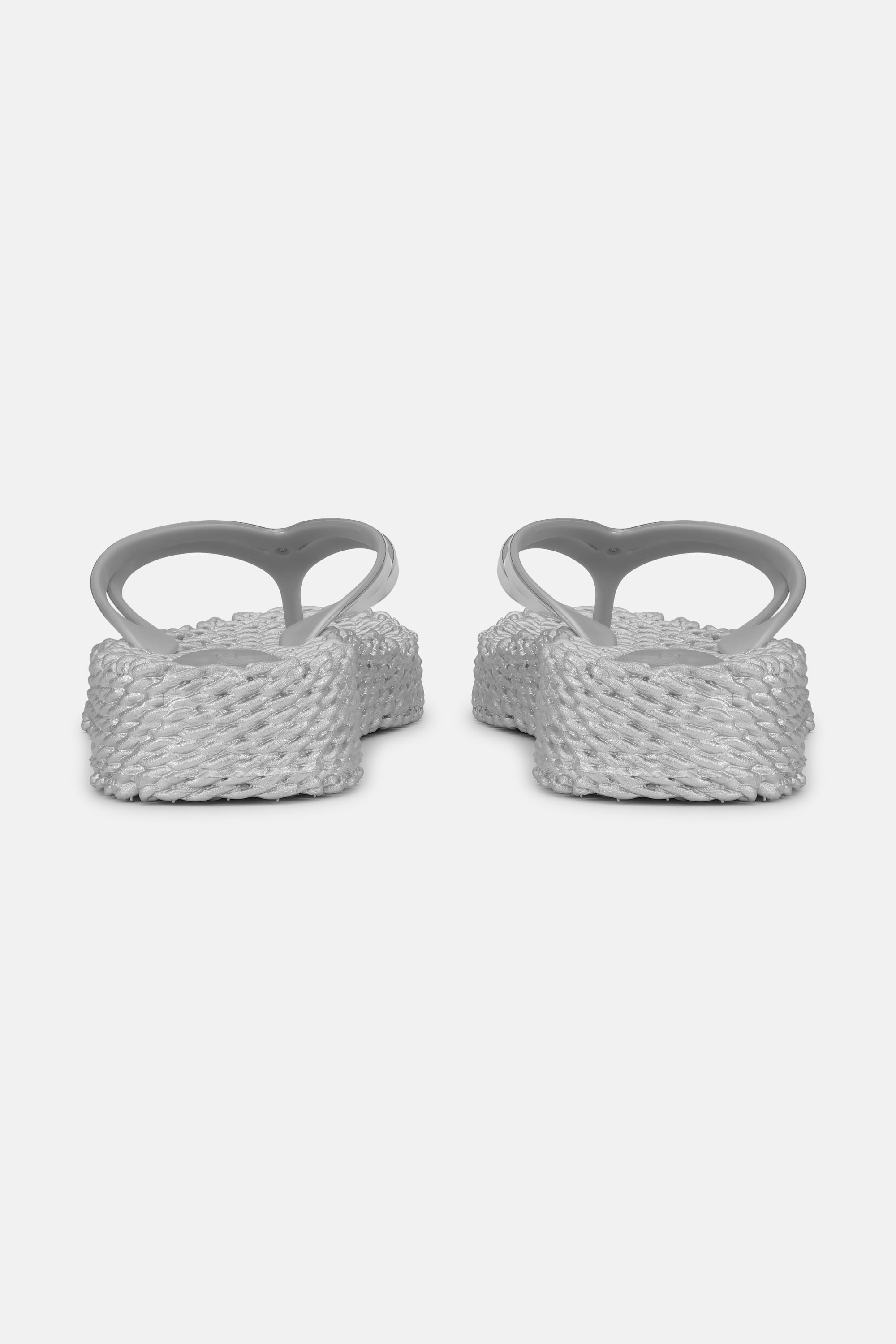 Plateau Flip-Flops Metallic - Silver